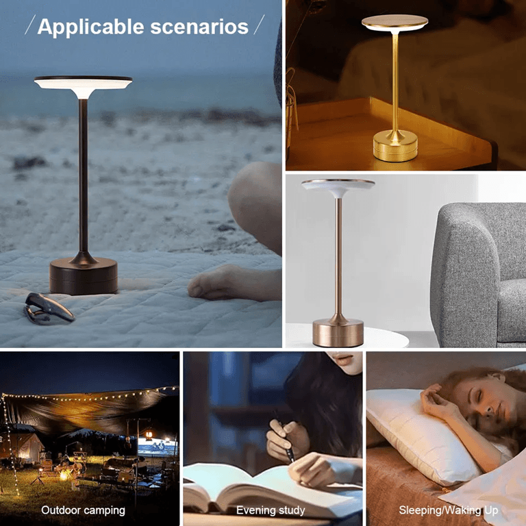 Rechargeable Touch Sensor LED Table Lamp – Wireless Night Reading Lamp