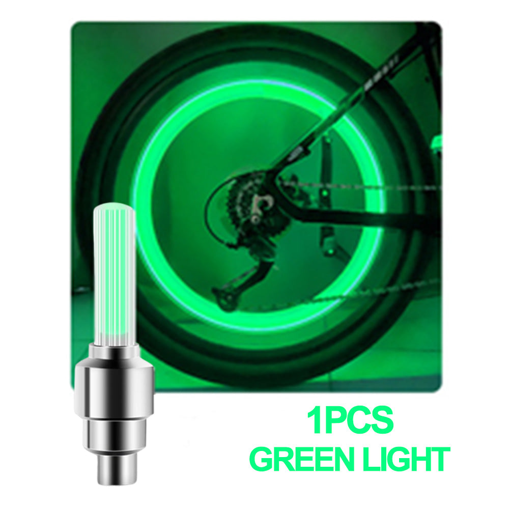 Neon Bicycle Spoke Light, LED Bicycle Valve Light, Night Riding Warning Bicycle Tire Valve Light Accessories