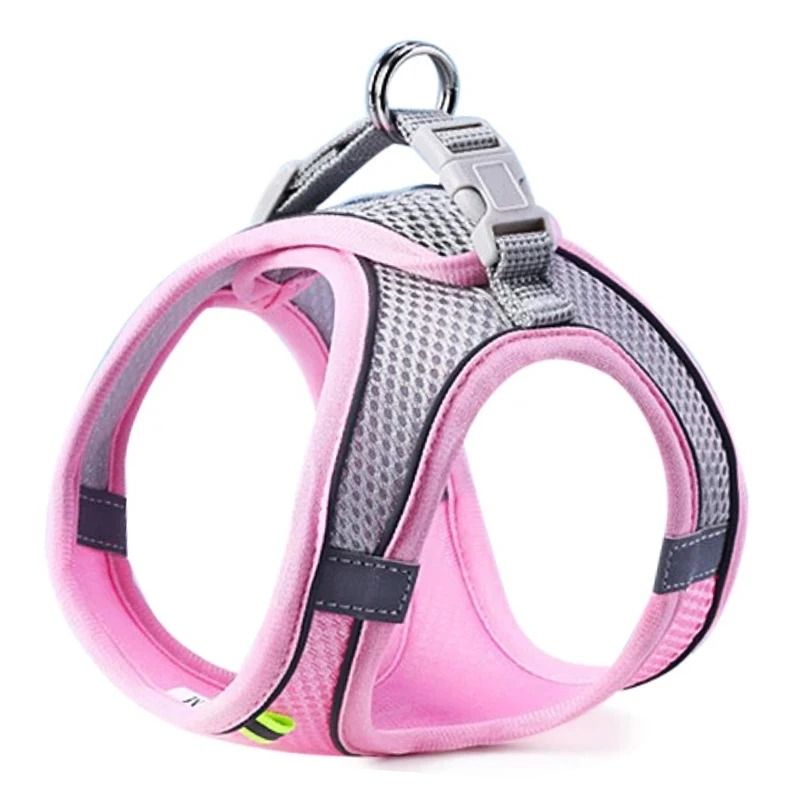 Reflective Adjustable Pet Harness and Leash Set for Small and Medium Dogs