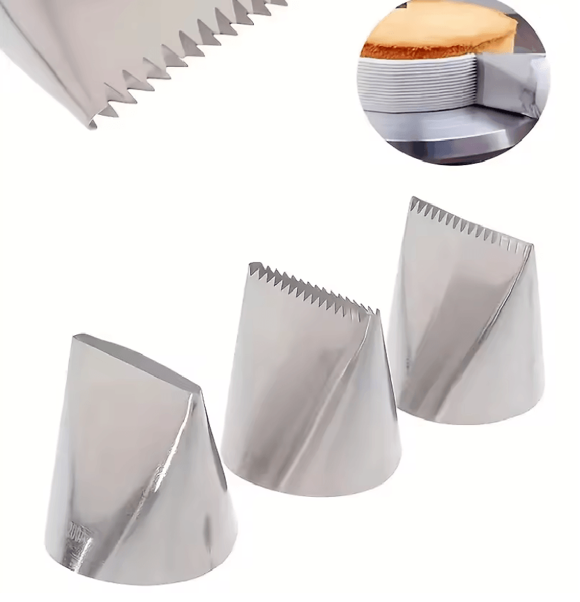 DecoTwist Double Sided Cream Nozzle Set for Professional Cake and Pastry Decorating