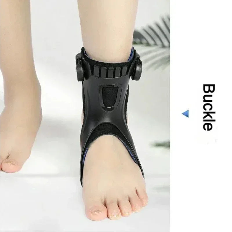 Adjustable Drop Foot Brace, Ankle Support with Buckle, Comfort Aid for Stroke Hemiplegia Walking, Fits Most Shoes