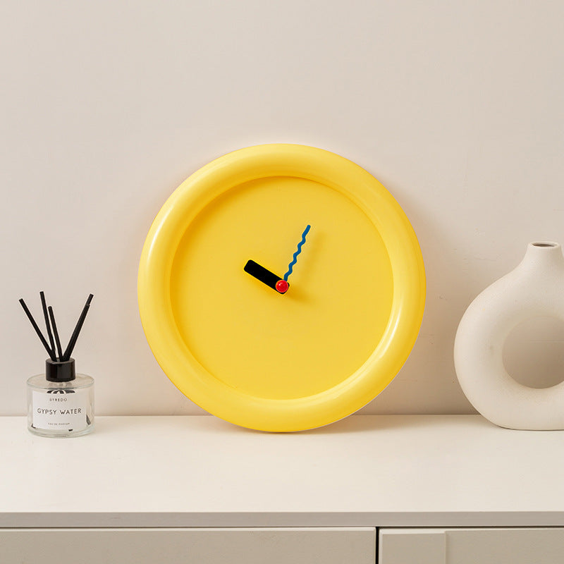 New Wall Mounted Clock, Creamy Style Home Decoration, Desktop Silent Wall Clock, Wall Decor Items