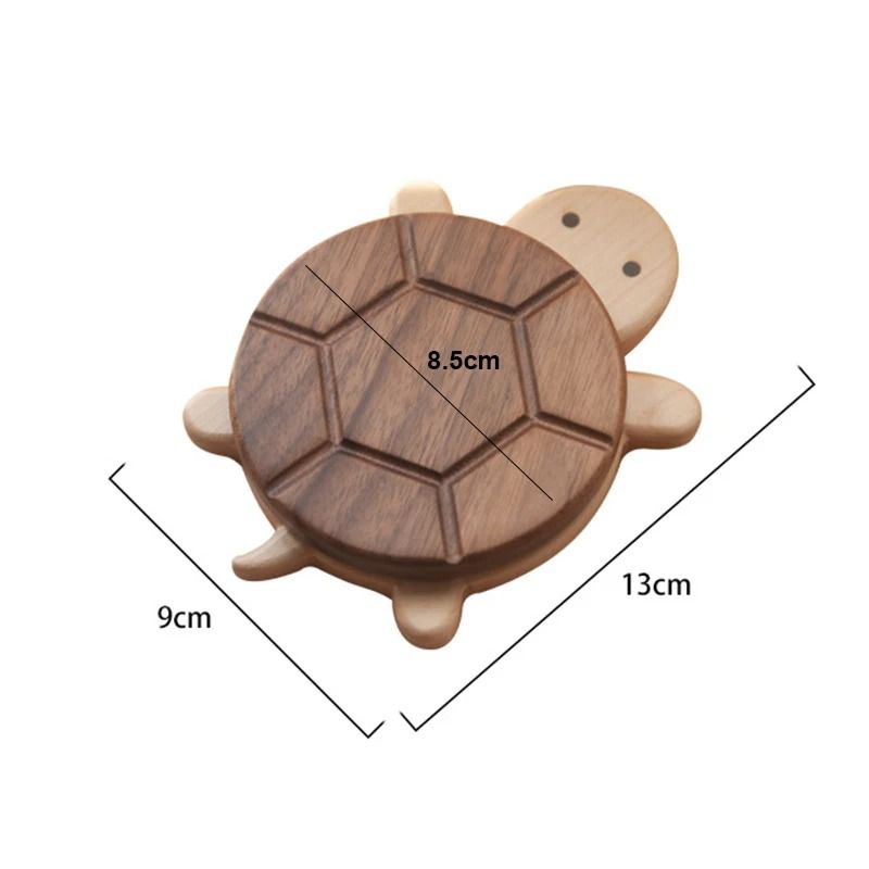 Turtle Shaped Solid Wood Insulation Mat for Kettles Tea Pots and Tableware