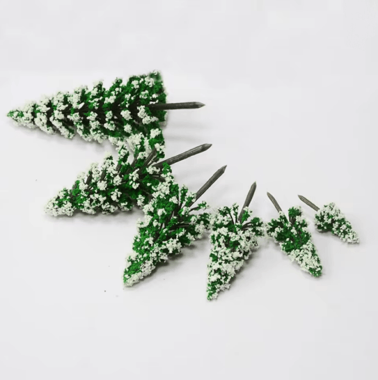 Winter Pine Mini Decor Trees Set