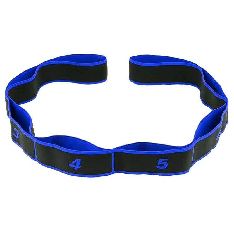 Yoga Stretch Resistance Band Multi Loop Stretching Strap for Flexibility and Mobility