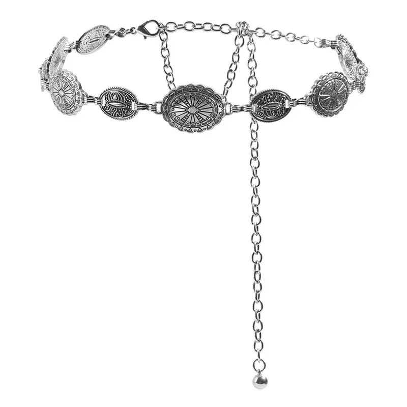 Retro Metal Waist Chain Belt for Women