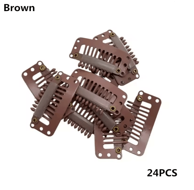 Hair Extension Snap Clips Set