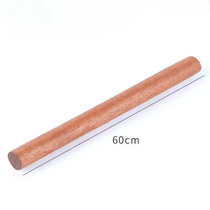 HeritageCraft Solid Wood Rolling Pin - Natural Lacquerless Dough Roller for Pastry, Dumplings & Noodles
