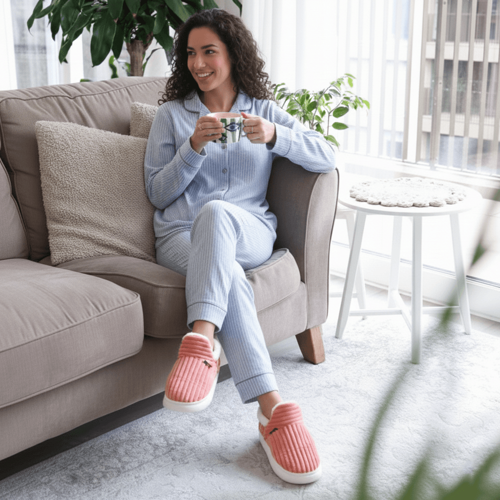 Soft Fuzzy Winter Slippers for Women with Plush Lining and Non Slip Sole for Indoor Warmth and All Day Comfort