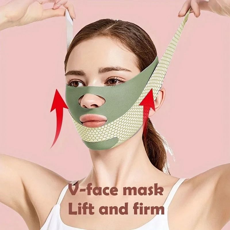 Sculpted Contour Sleep Face Band for Chin Jawline and Double Chin Reduction