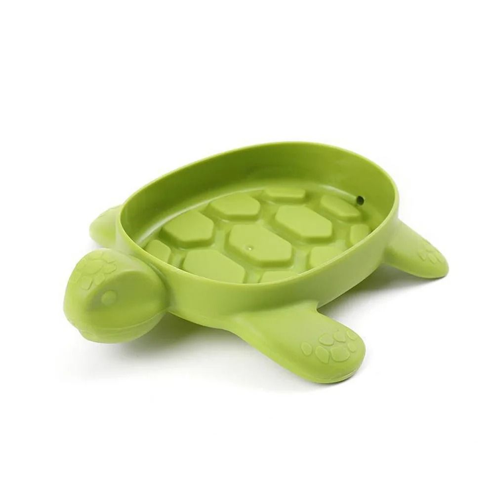 Turtle Shaped Soap Dish Ventilated Bathroom Organizer with Drain Holes