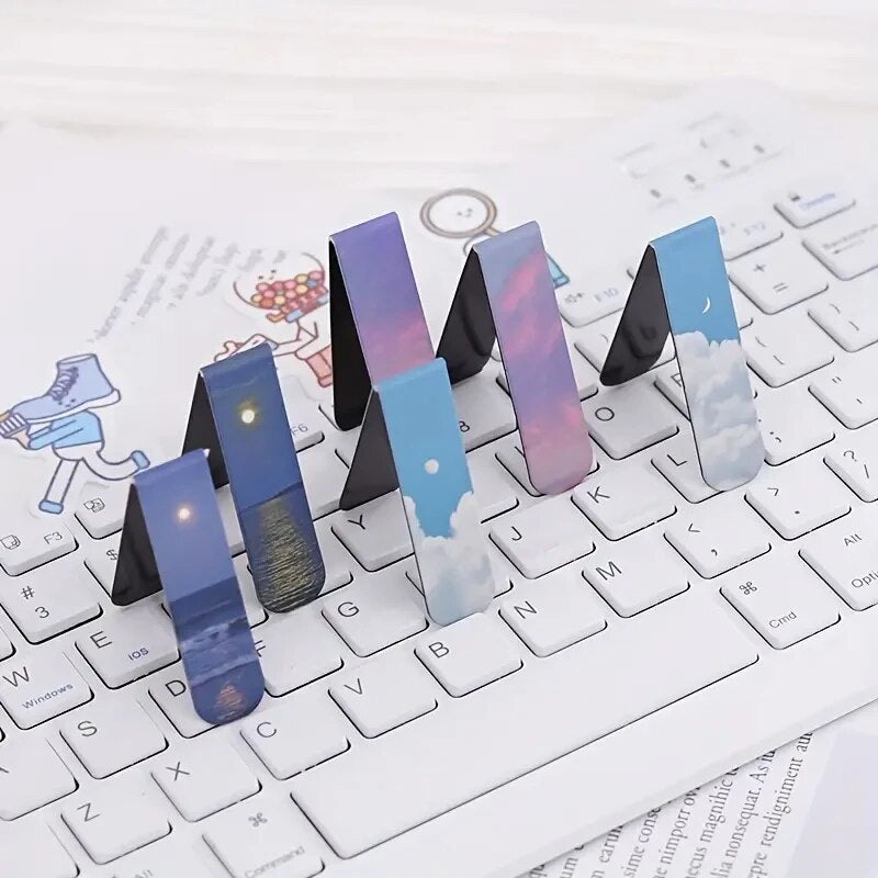 Magnetic Bookmark For Pages, Forest Landscape Books Marker, Readers Nature Bookmark Clip