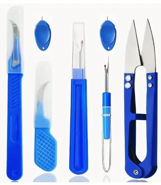 Colorful Sewing Seam Ripper And Thread Cutter Kit For Stitch Removal And Craft Projects