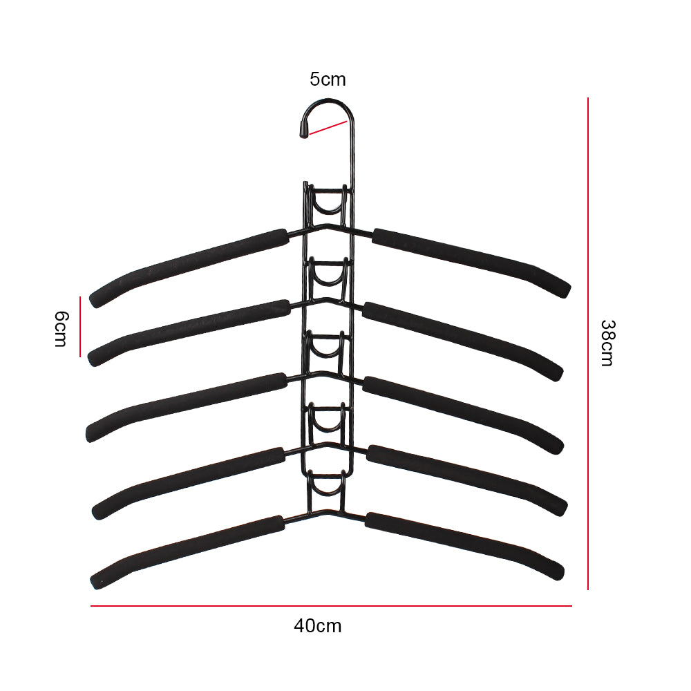 Detachable Storage Holder Mounted Hanger, One Piece Clothes Hanger, Household Indoor Space Saving Clothes Drying Rack