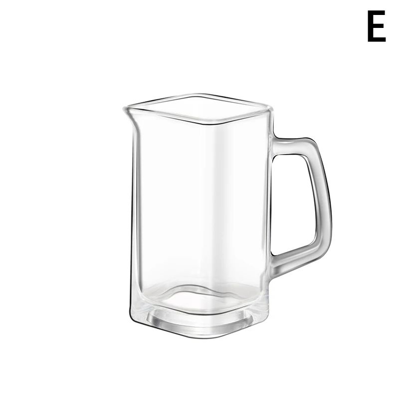 Heat Resistant Glass Measuring Cup with Handle for Espresso and Milk