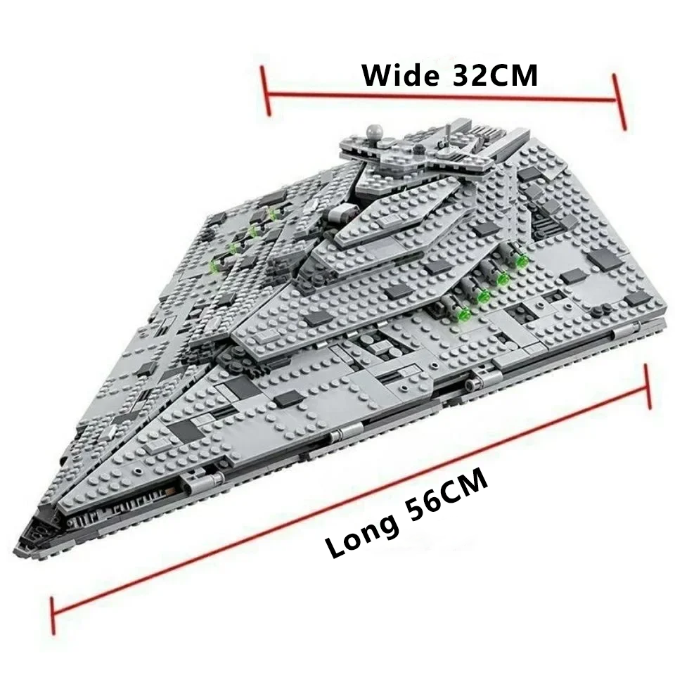 New Destroyer Space Spaceship Building Blocks Set Compatible with Starship Fighter Model DIY Toy for Kids Birthday Gifts