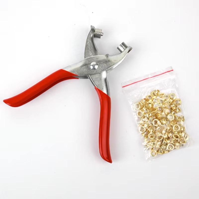 Grommet Eyelet Plier Kit Manual Hole Punch Tool Set for Leather Sewing and DIY Projects