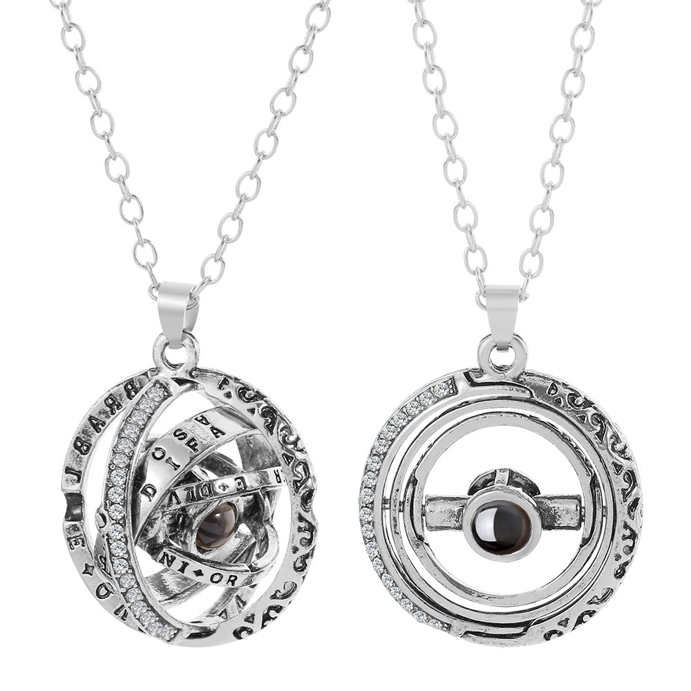 Creative I Love You Pendant Projection Necklace Jewelry for Girlfriend Wife Lover Romantic Gifts