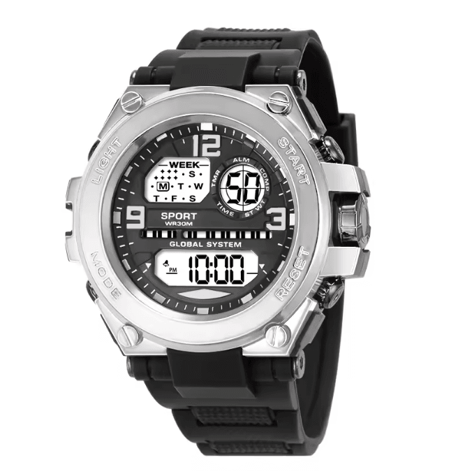 Mens Multifunction LED Sports Watch Waterproof Luminous