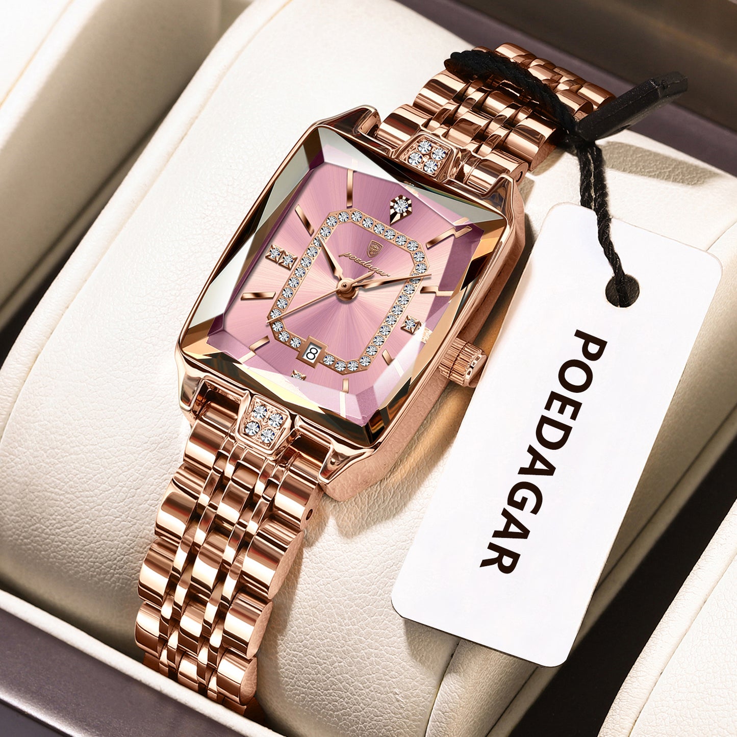 Premium Elegant Women's Watches Waterproof Ladies Wristwatch Stainless Steel Quartz Luxury Date Watch