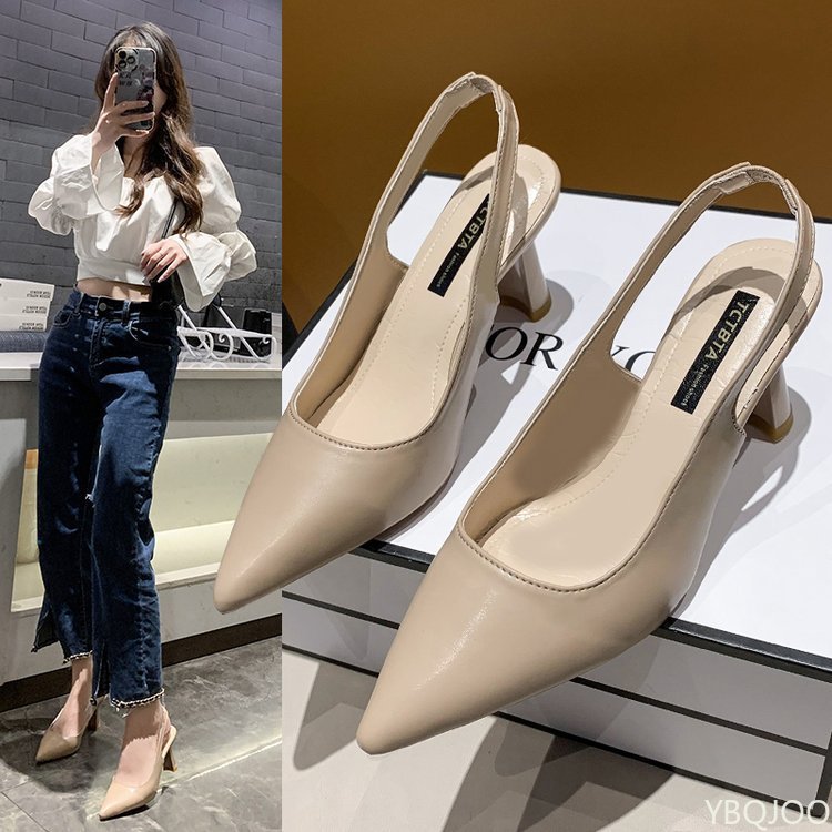 Summer new pointed high heels, Fashion elegant ladies shoes, Women sandals, Casual Shallow mouth shoe