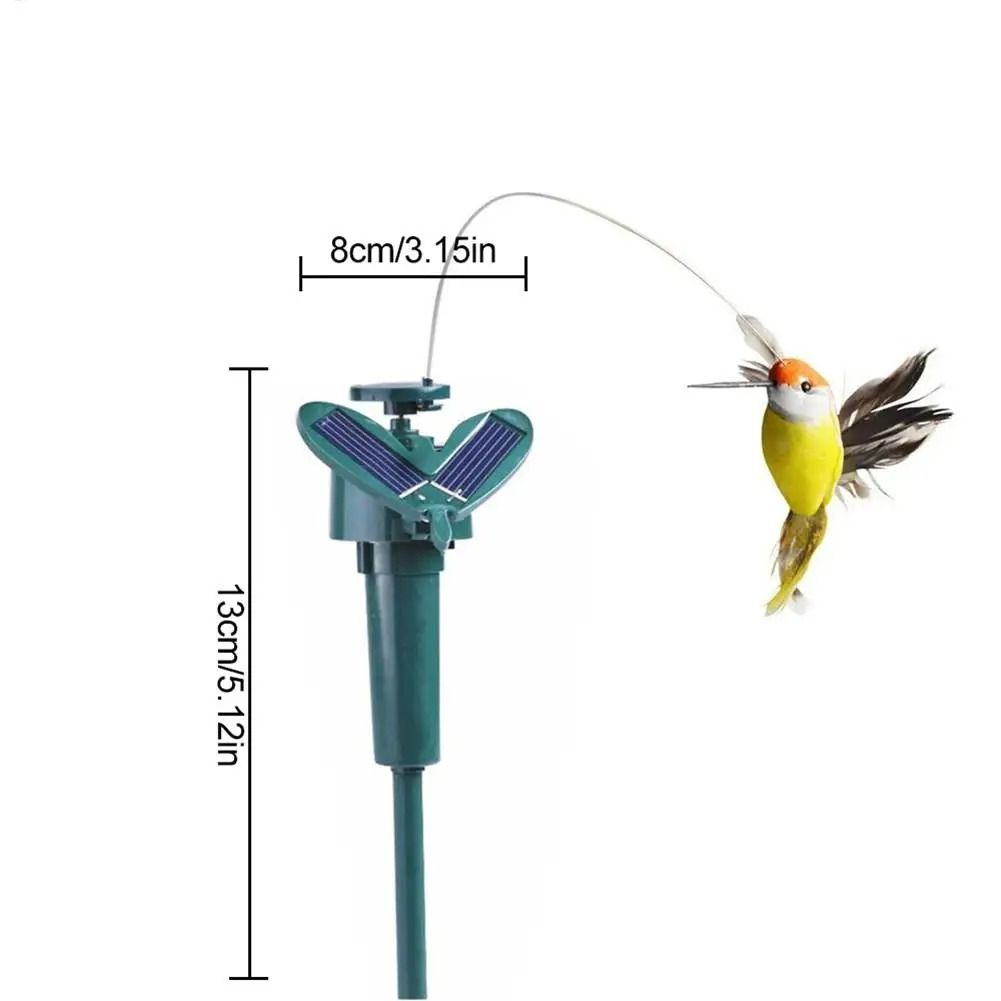 Solar Powered Flying Hummingbird Garden Decor