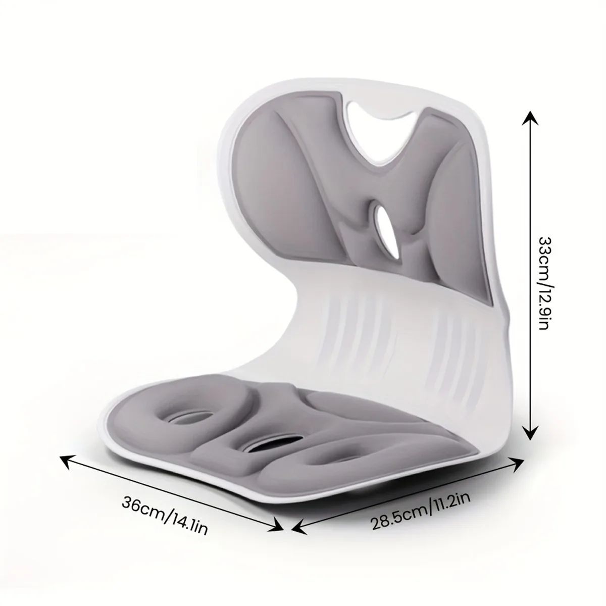 Ergonomic Lumbar Support Cushion - Foldable Office Chair Back Support for Better Sitting Posture & Lower Back Comfort
