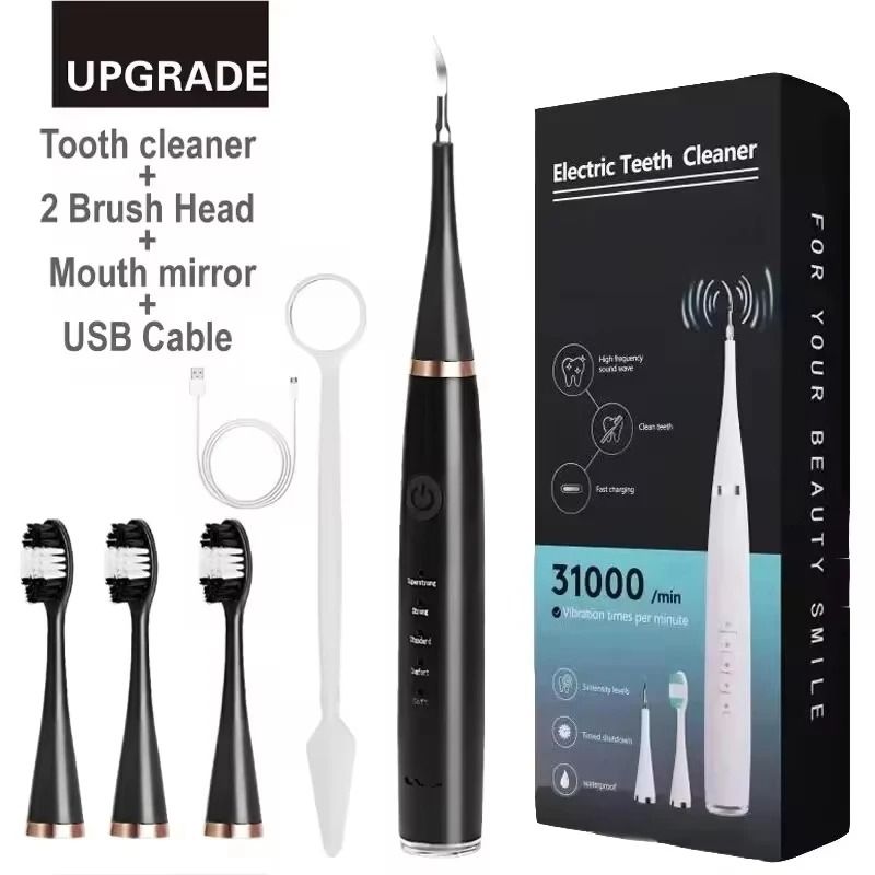 Electric Sonic Toothbrush 3-in-1 USB Rechargeable for Tartar Removal Teeth Whitening and Oral Care