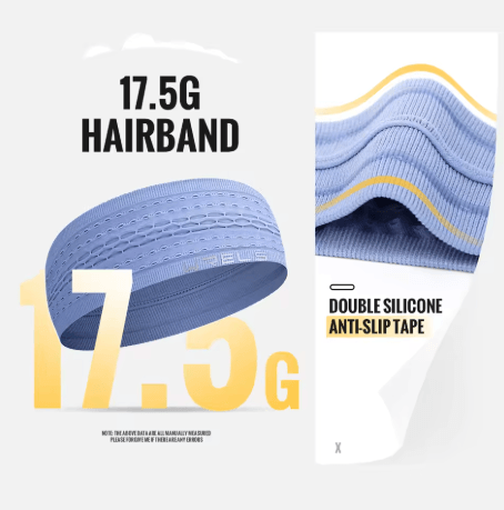 Unisex Non Slip Sports Headband Moisture Wicking Workout Sweatband for Running Cycling and Yoga