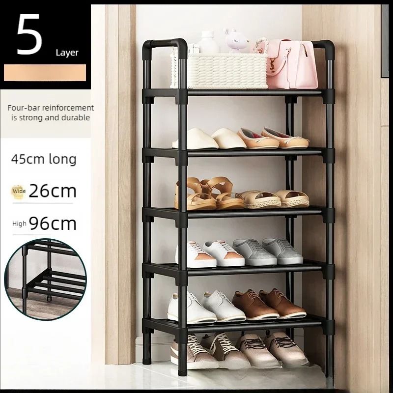 Multilayer Metal Shoe Rack Organizer for Entryway Bedroom Closet Storage