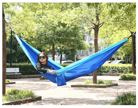 Ultra Light Camping Hammock 300kg Heavy Duty Parachute Nylon Travel Hammock for Outdoor and Indoor Use