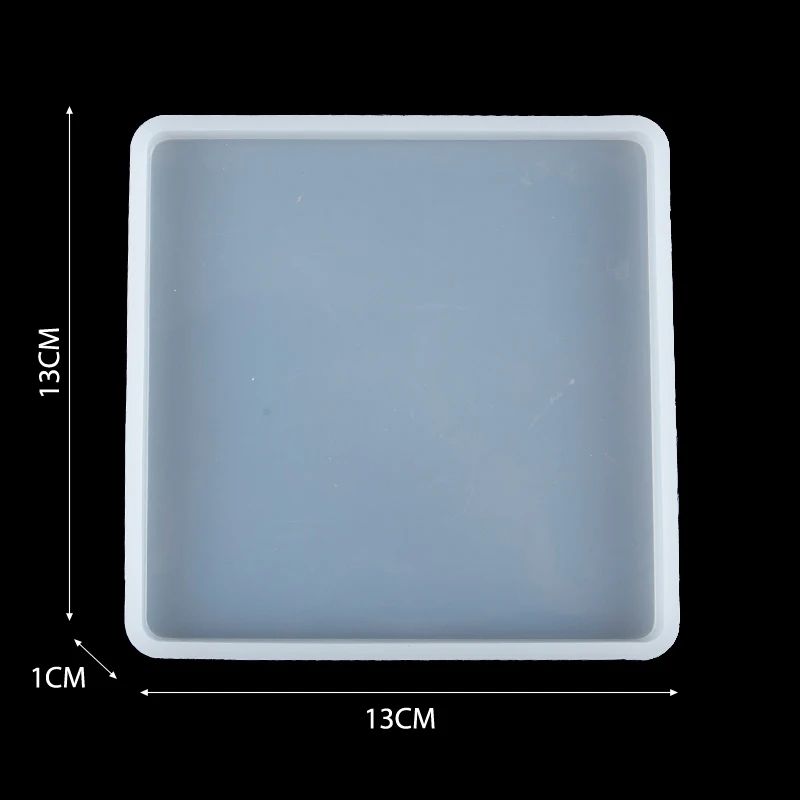 Square Silicone Resin Casting Mold Set for Coasters & Trays – Flexible Epoxy Mold for DIY Jewelry & Decor