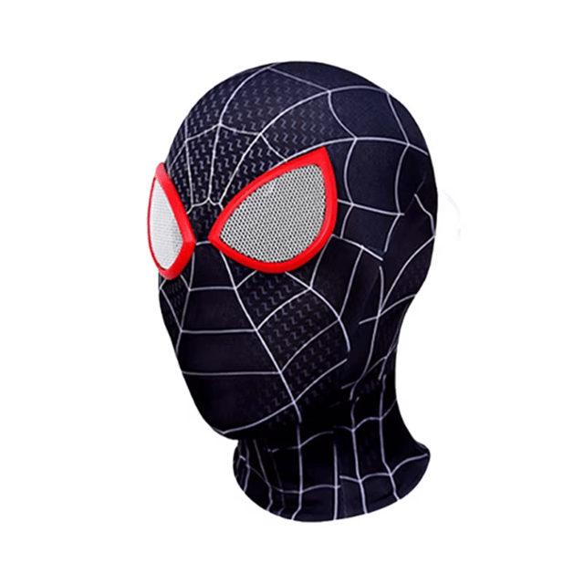 Miles Morales Spider Man Cosplay Mask for Kids and Adults