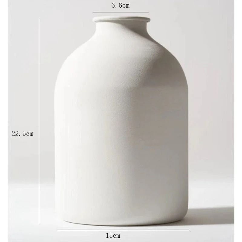 Minimalist Matte Black Metal Vase