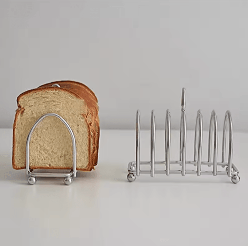 Stainless Steel Toast Bread Rack 6 Slice Bread Holder for Restaurant and Home Use