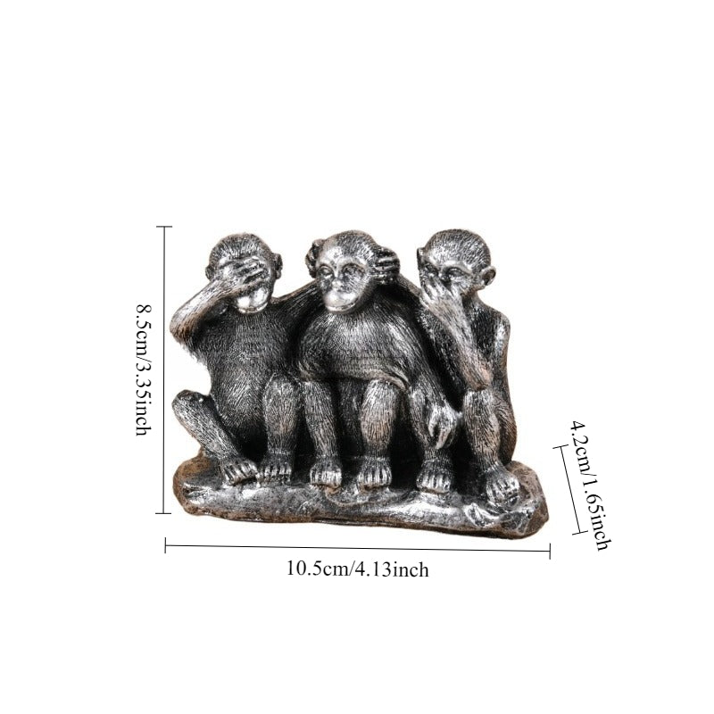 Home Decoration Items, Creative Three-not Monkey Resin Craft, Festival Birthday Gifts, Decorative Items