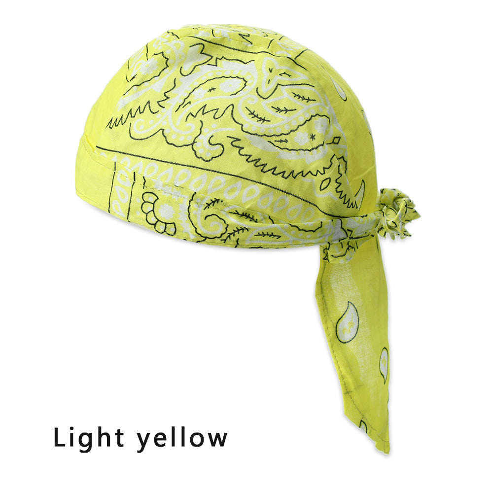 Adjustable Chemo Cap for Men Women, Quick Dry Pirate Hat, Outdoor Sport Bandana Cycling Headscarf