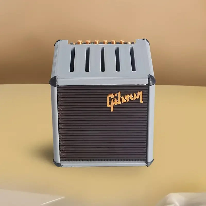 Modern Art Simulated Speakers, 3D Printed Music Guitar Bass Pick Storage Box, Space-saving Desktop Ornament