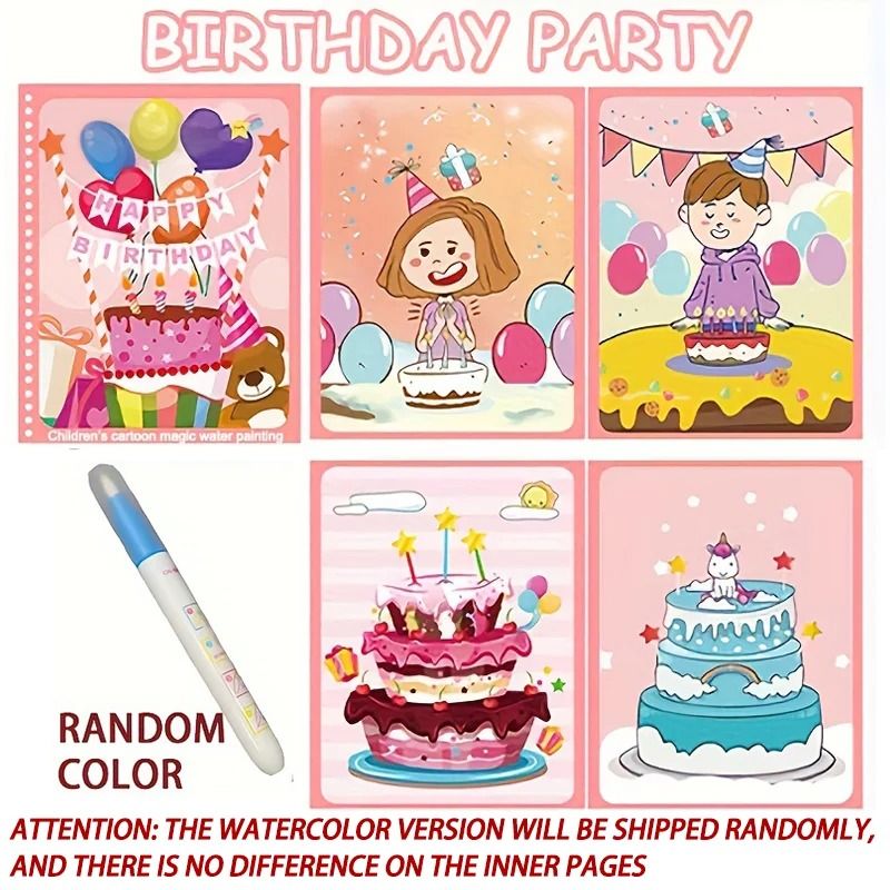 Montessori Reusable Magical Water Drawing Book
