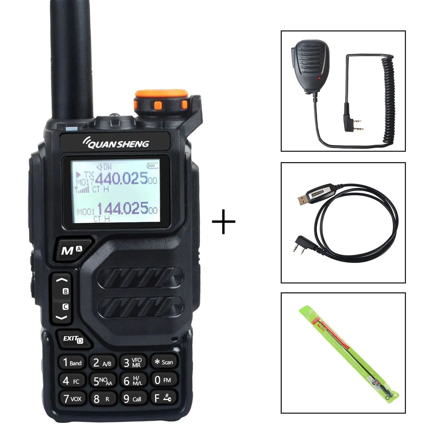 Quansheng Dual-Band Full-Band Handheld Two-Way Radio - Wide Coverage Communication