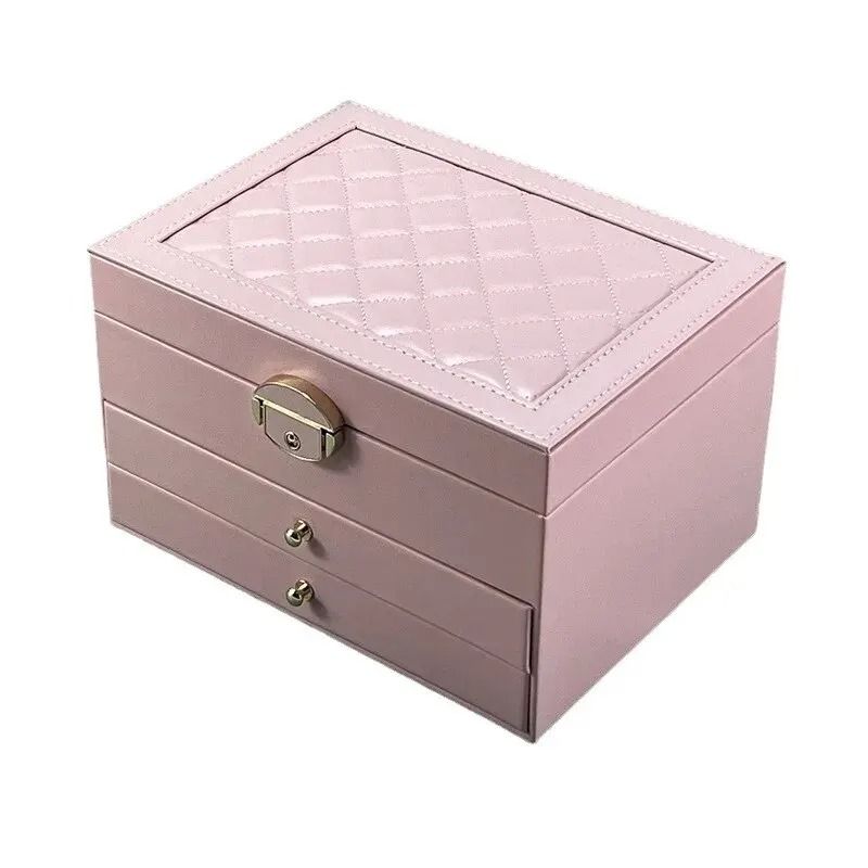 High-End Jewelry Box – Large-Capacity Multi-Layer Drawer Organizer with Oxidation Finish