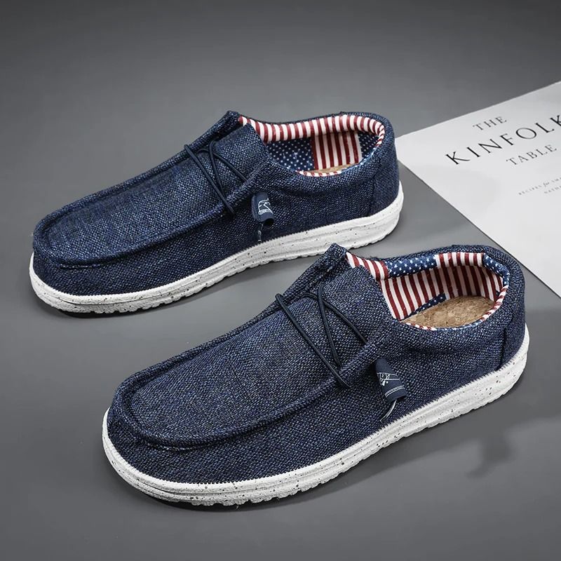 Mens Casual Canvas Breathable Loafers