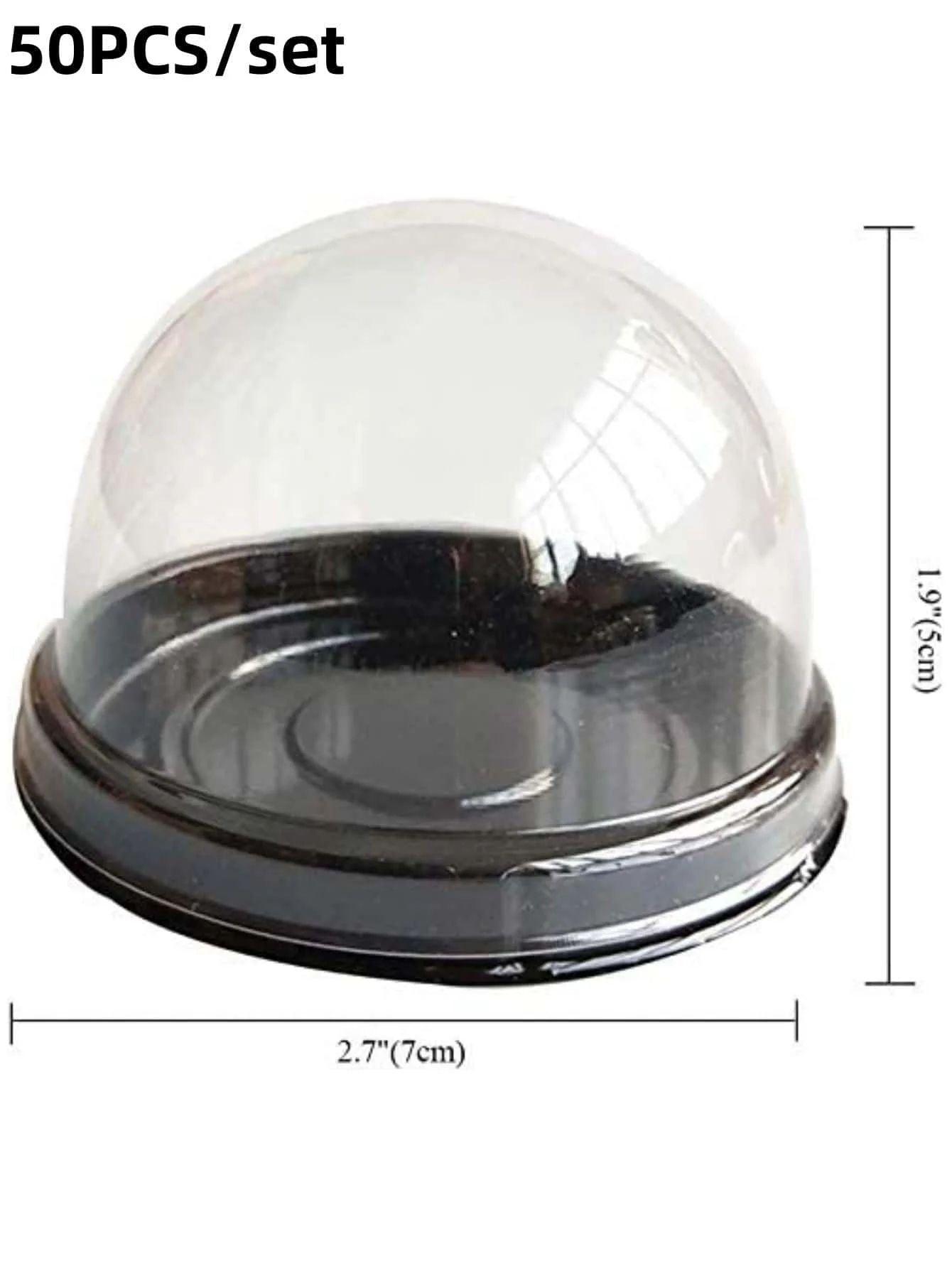50pcs Plastic Cake Boxes for Party Supplies