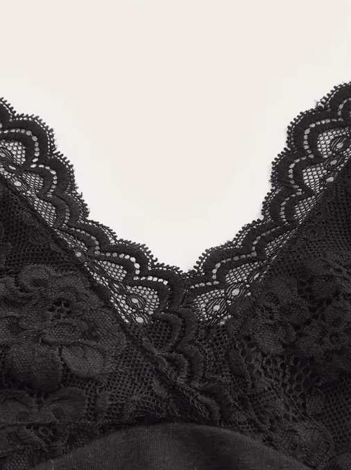 Lace V-Neck Backless Ruched Halter Crop Top Grunge Goth Y2K Streetwear for Women