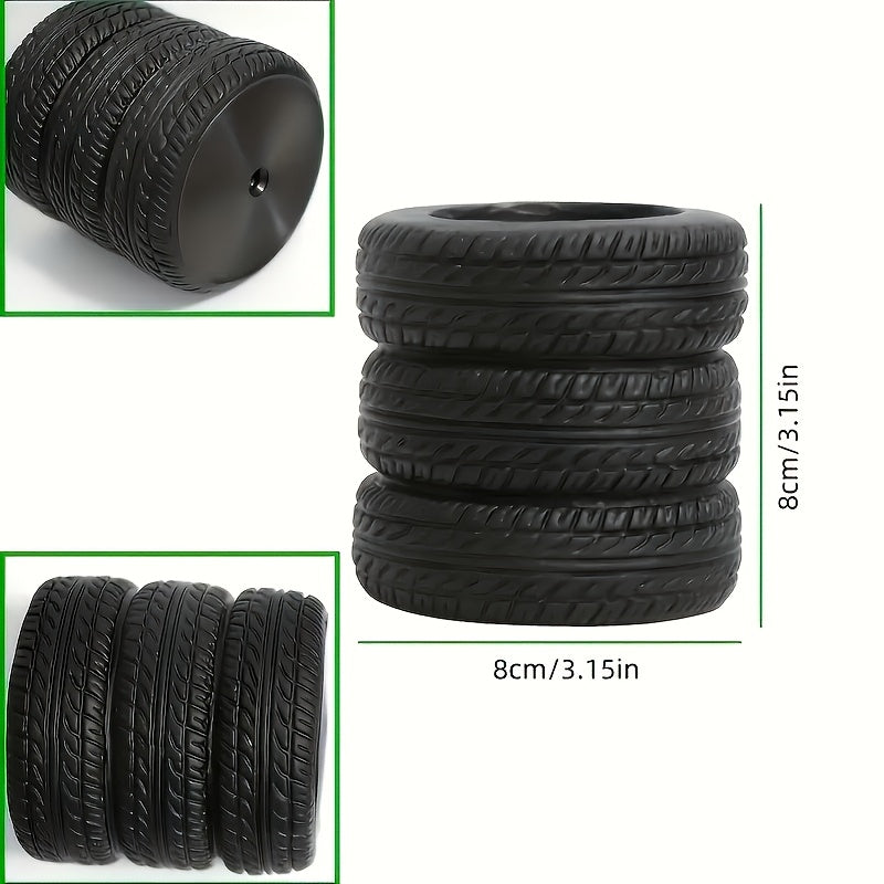 PVC Tire Shaped Pen Holder Fun Desk Organizer for Office and School Supplies