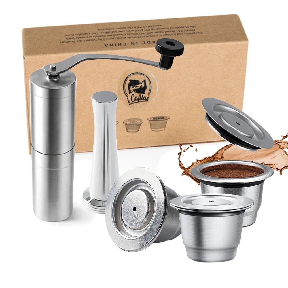 Reusable Nespresso Coffee Capsules – Stainless Steel Refillable Pods & Professional Eco-Friendly Coffeeware