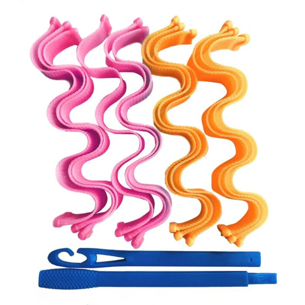 Heatless Hair Curlers – No Heat Curling Rod Roller Sticks for Soft Curls and Waves