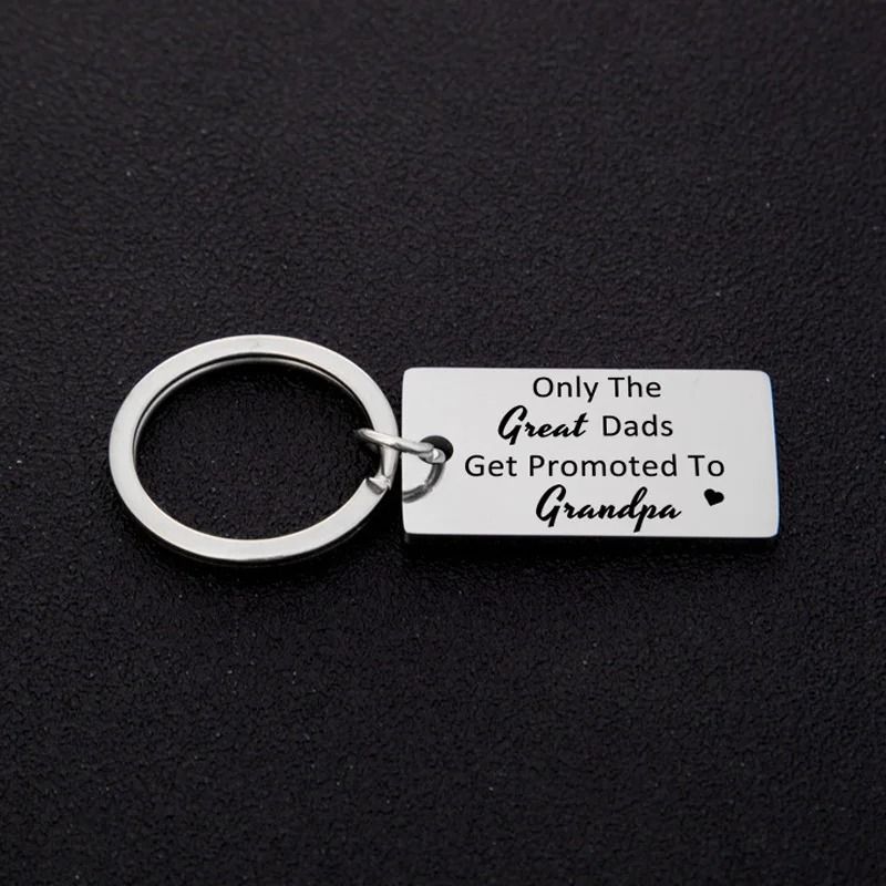 Grandparent Promotion Keychain Soon to Be Grandma and Grandpa Gift