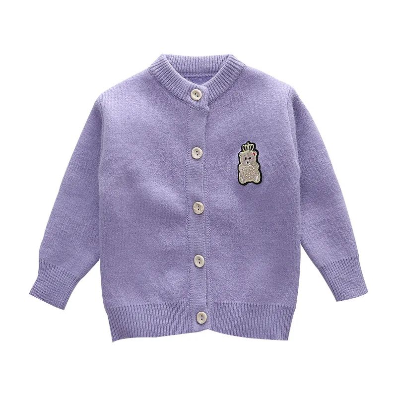 Spring Garden baby girl cardigan in Soft Cotton Knit for Toddlers