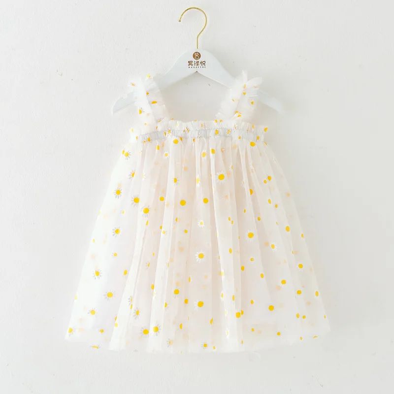 Daisy Princess Toddler Girl Dress for Birthdays, Weddings & Summer Parties